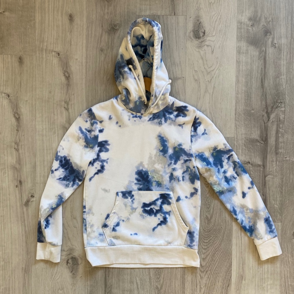 Old Navy Blue Tie-Dye Pullover Hoodie – Size Small, Cozy & Trendy